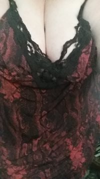 A pic in my silky night gown