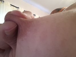 Nipple play close up