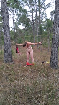 Restrained in the woods 2