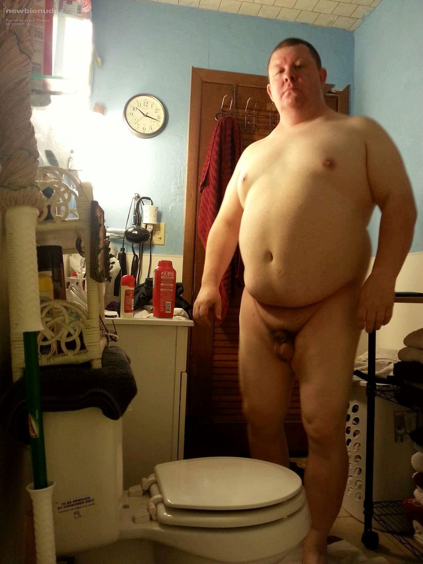 Full body picture, my dick is almost invisible when flaccid, but it grows to 6 1/2 inches erect.