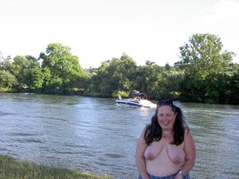 Topless By The Thames