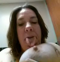 Tits at the office and licking