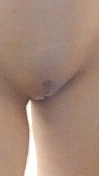 Close up of gf freshly shaved