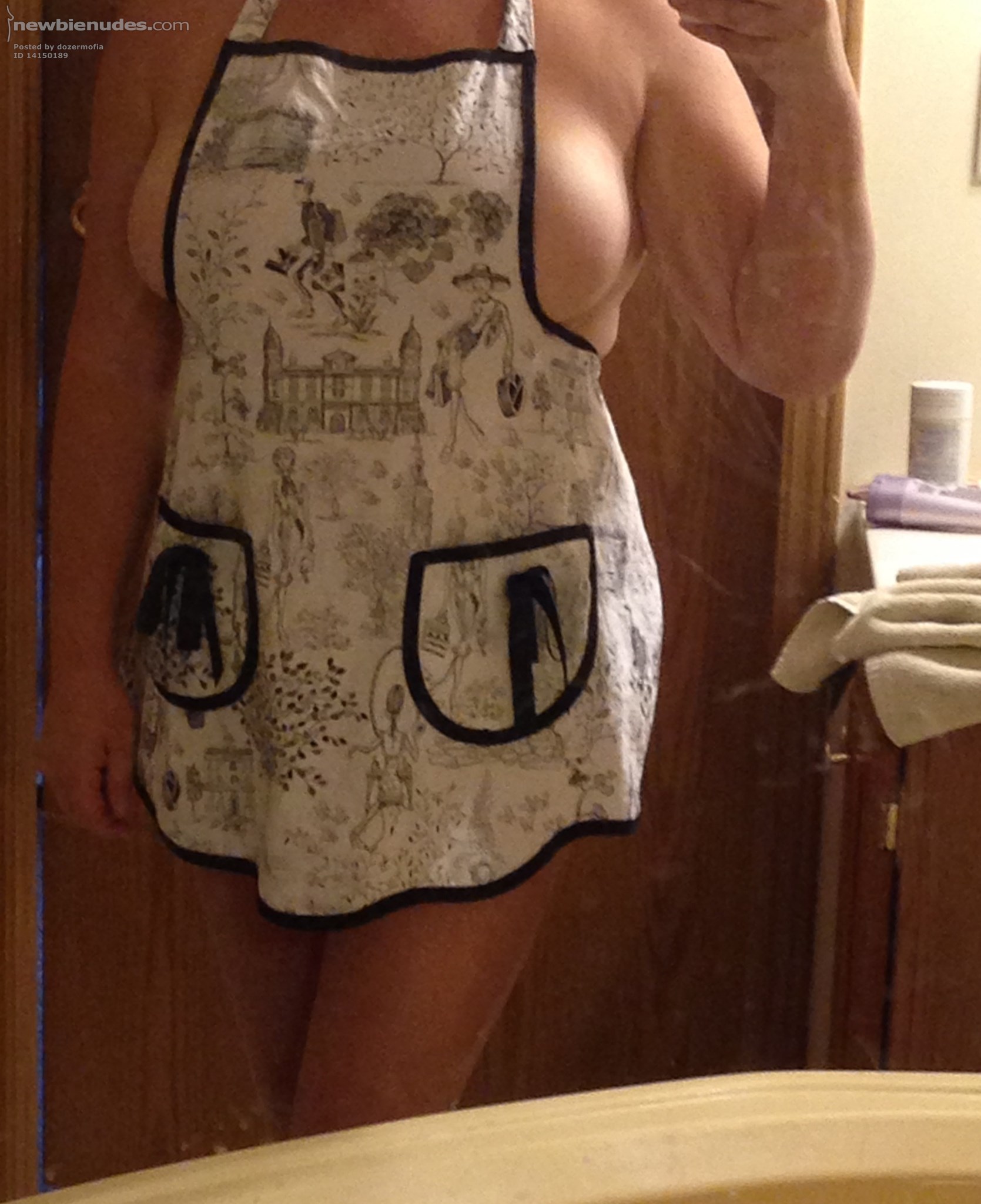 Baking cookies as I'm at work. This is what she sends me