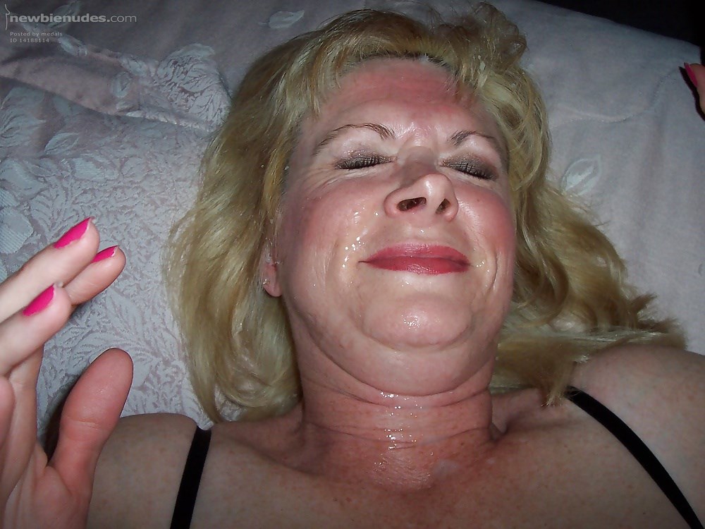 Love guys cuming on my wife Kathie's face