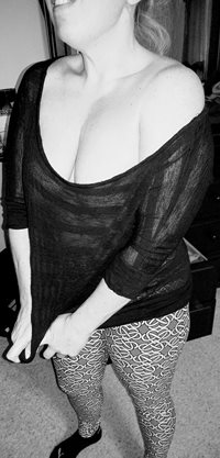 How do you like by boobs in black and white?  ;)