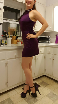 When I bend over this dress is JUST the right length. :-)