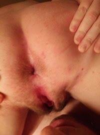 My slut wife open and ready, love her big ass hole