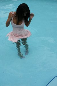 more of "Pink Dress White Float and Heels"