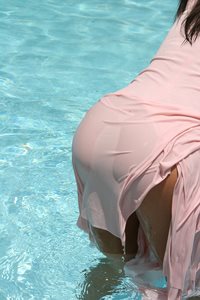 more of "Pink Dress White Float w/ Heels in Pool"