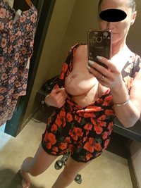 Out trying on clothes. What do you think of this outfit?