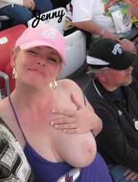 Flashing at the race