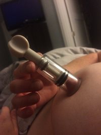 First nipple sucker!  Feels amazing