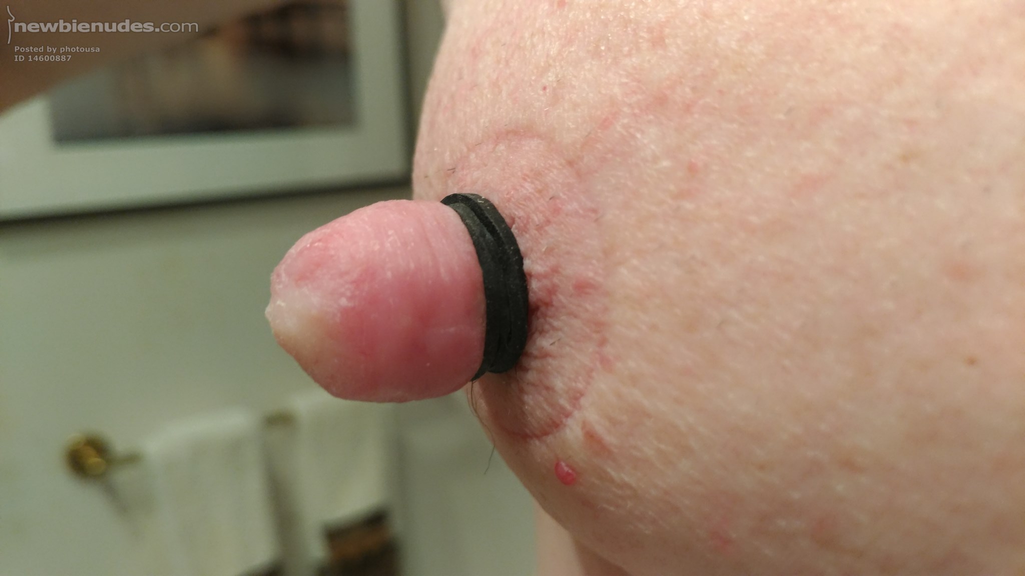 Love stretching my nipples