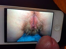 Having a nice time looking at WifeLinda2's hairy slutty fuckhole