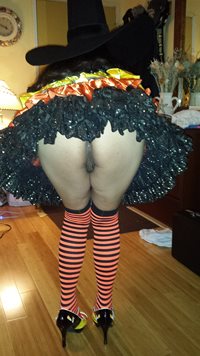 My costume being a Halloween Naughty Witch
