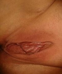 My wife's big juicy lips and fat clit