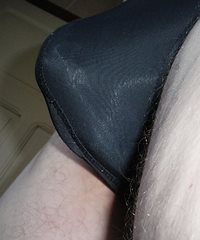 My bulge in smooth polyamid undies