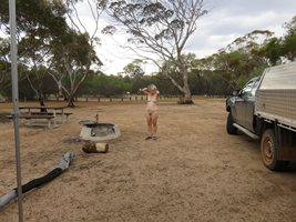 Enjoying the freedom of camping in the Aussie bush    