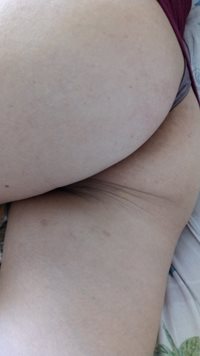 Another morning, another shot of my sexy wife in her panties. It's hard not...