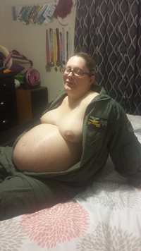 Pregnant and in my flight suit