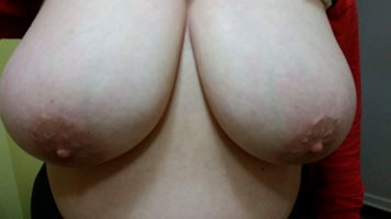 Wife's co-worker who just likes to show off. 40DDs.