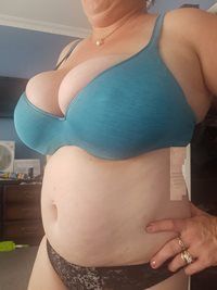 Old bras, new panties, think her tits have grown a bit, but i like them bul...