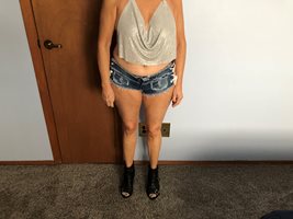 My Daisy Dukes/Short Shorts outfit..Want to wear them to the titty bar but ...