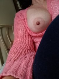 Playing with my tits again! Lol
