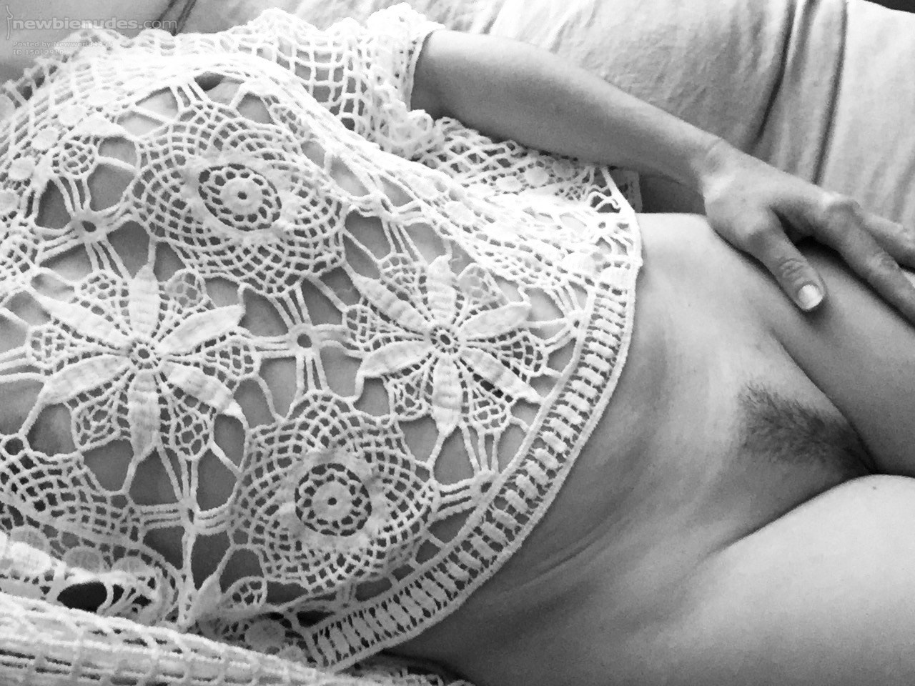 I love my new see-through top, it’s so pretty.