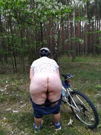 ass on the bike