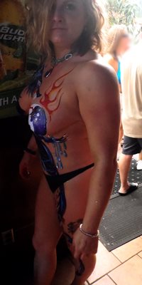 A hot woman at Naughty in Nawlins 2013, the last swinger event I attended w...
