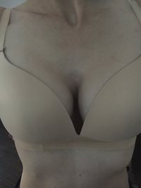New bra today. Makes them look even bigger