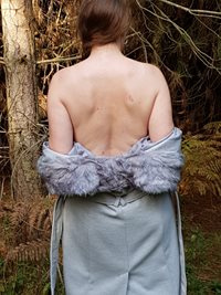 Over the forest, yes I am naked underneath my coat