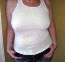 A girl can’t go wrong with a tight shirt and no bra....