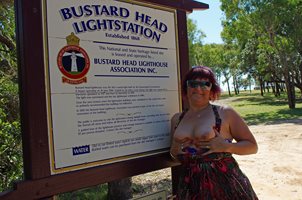 Lol... flashing my boobies in the great outdoors!