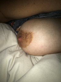 Wifes, big tit and amazing nipple, Cum tributes appreciated
