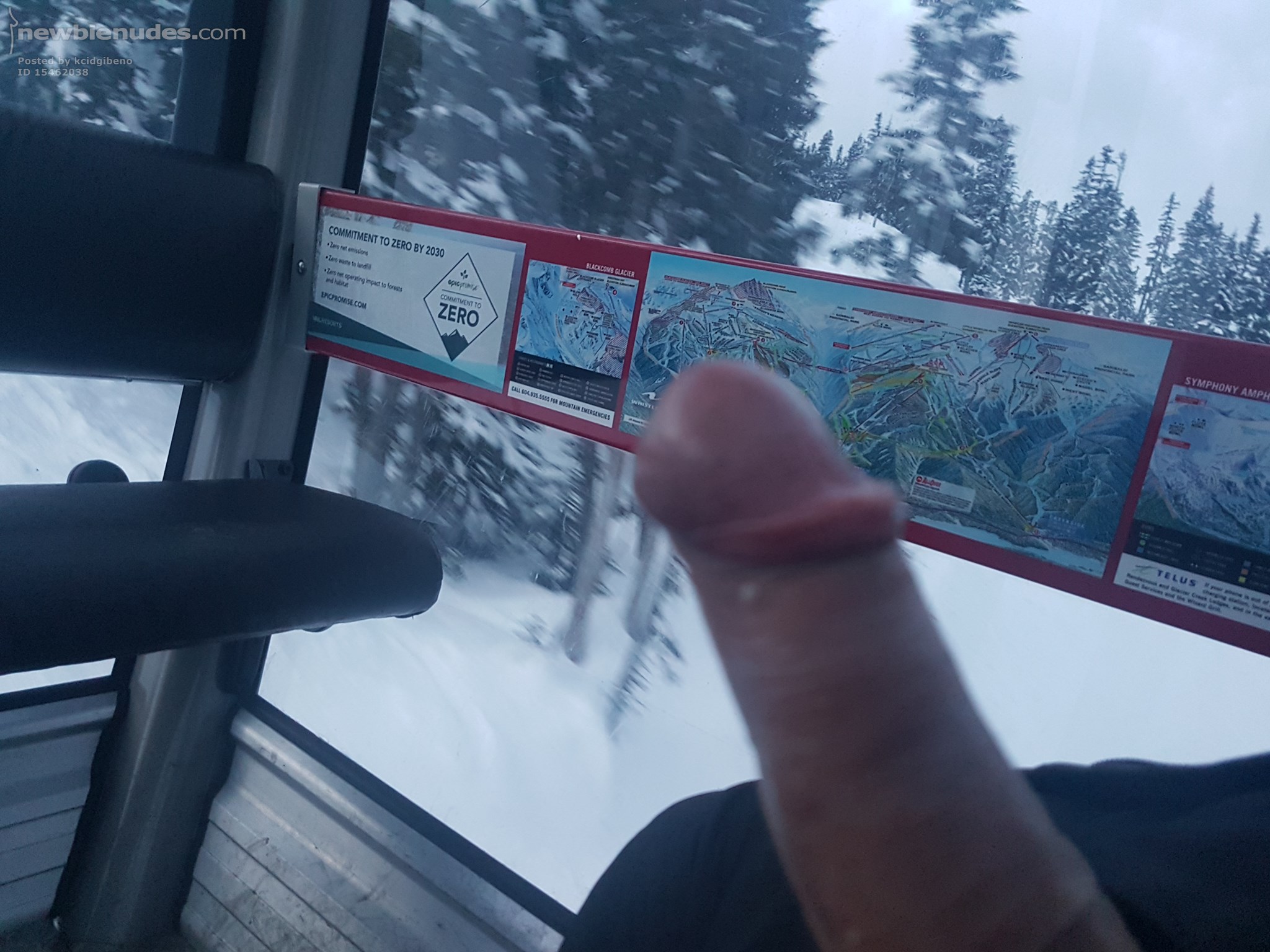 Just a cheeky pic on the gondola to work