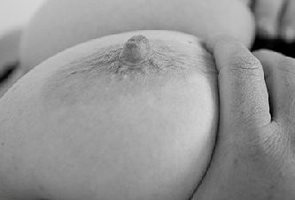 slightly arty pic of wifes great breast