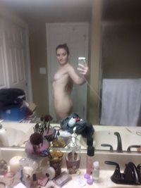 getting ready for work and just out the shower
