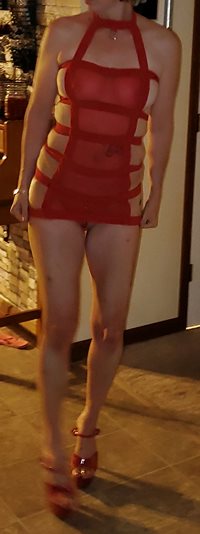 New slutty red outfit hope you like