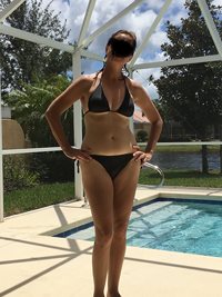 Wife doesn’t like the way she looks in bikini. I find her so sexy!! Please ...