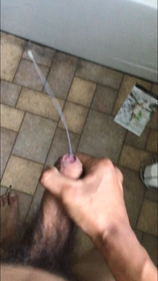 Cum shot on the floor