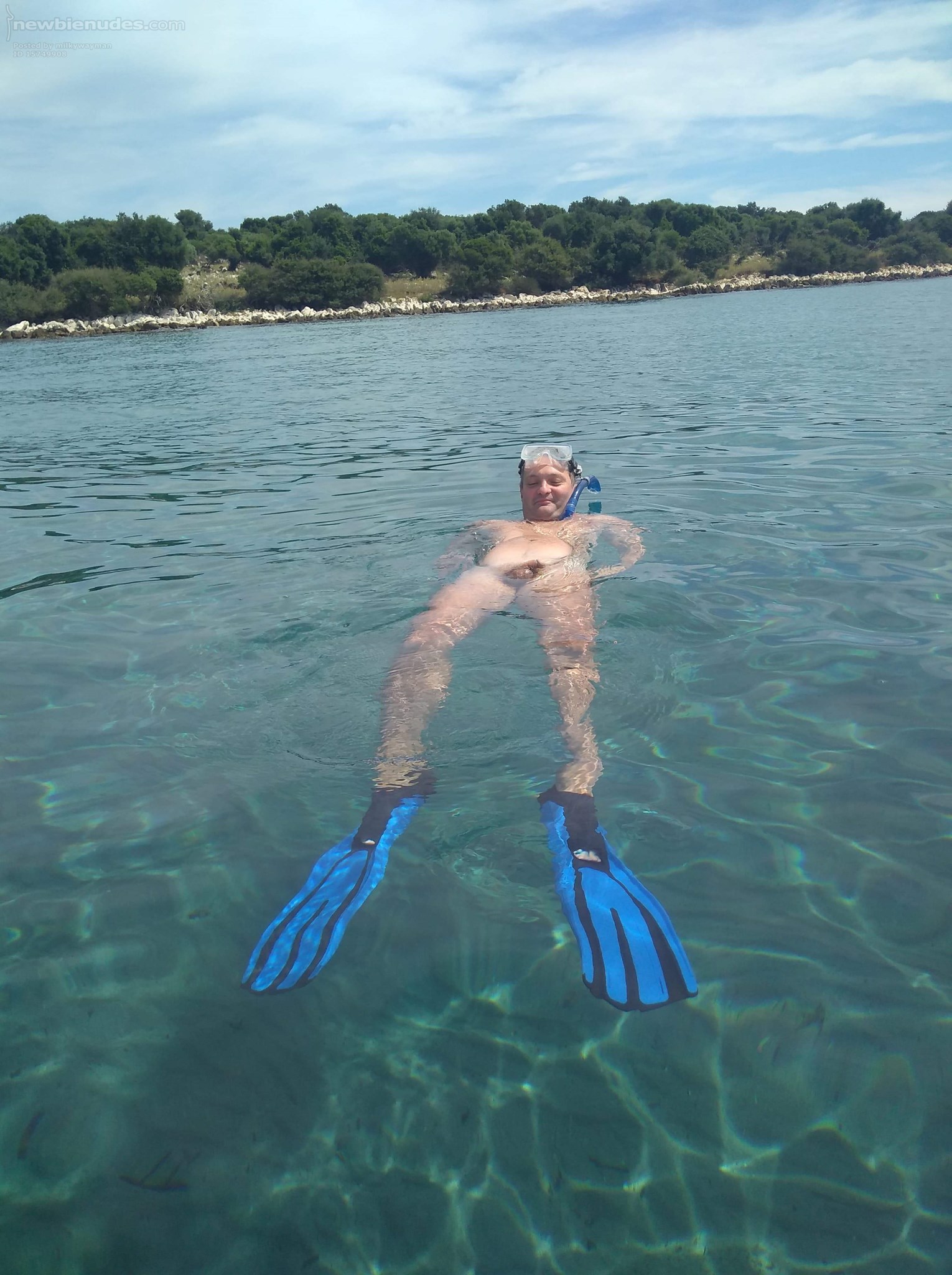 Having fun in the sea