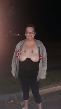 Smoking weed in the park topless