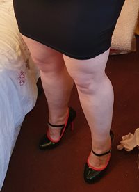 Hubby loves my legs wrapped tight around him in these shoes whilst he fucks...