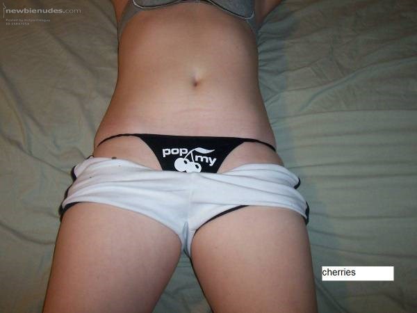 Me in middle of pulling her pants and panties down!