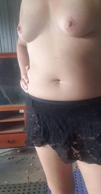 Found a skirt i like cleaning out our shed.