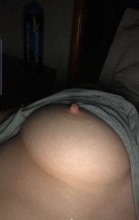 one boob