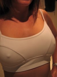 Nipples in sports bra... want to see more?